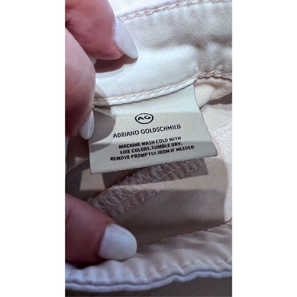 AG Adriano Goldschmied Women's Super Skinny Legging Ankle Jeans White Size 27R - Picture 9 of 13